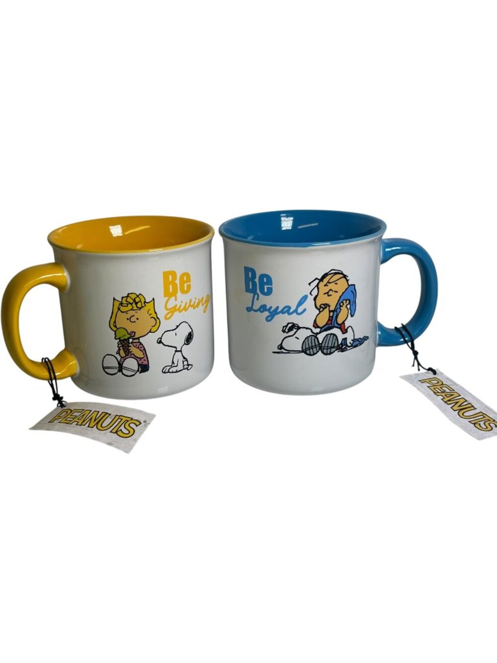 Peanuts Snoopy Linus Mug Set Gibson Homewares Be Giving Be Loyal Ceramic 21oz
